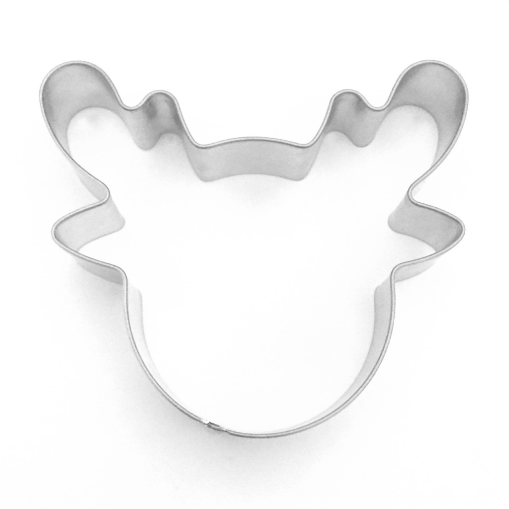 Cookie Cutter Christmas Reindeer Rudolf Face Handmade Cuttercraft 8466